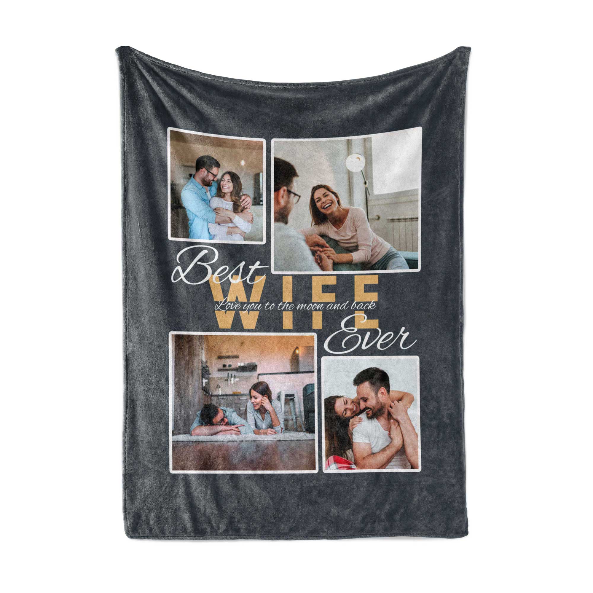 Personalized Photo Blanket for Husband: Husband Gifts From Wife, Birth -  customoutpost