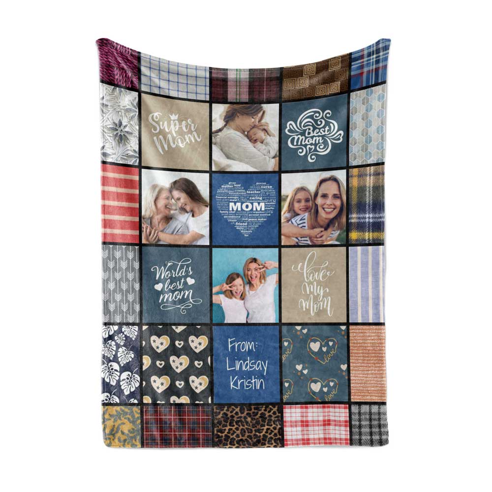 Personalized Photo Blanket for Mommy, Best Mommy Ever Mom Gift Ideas f -  customoutpost