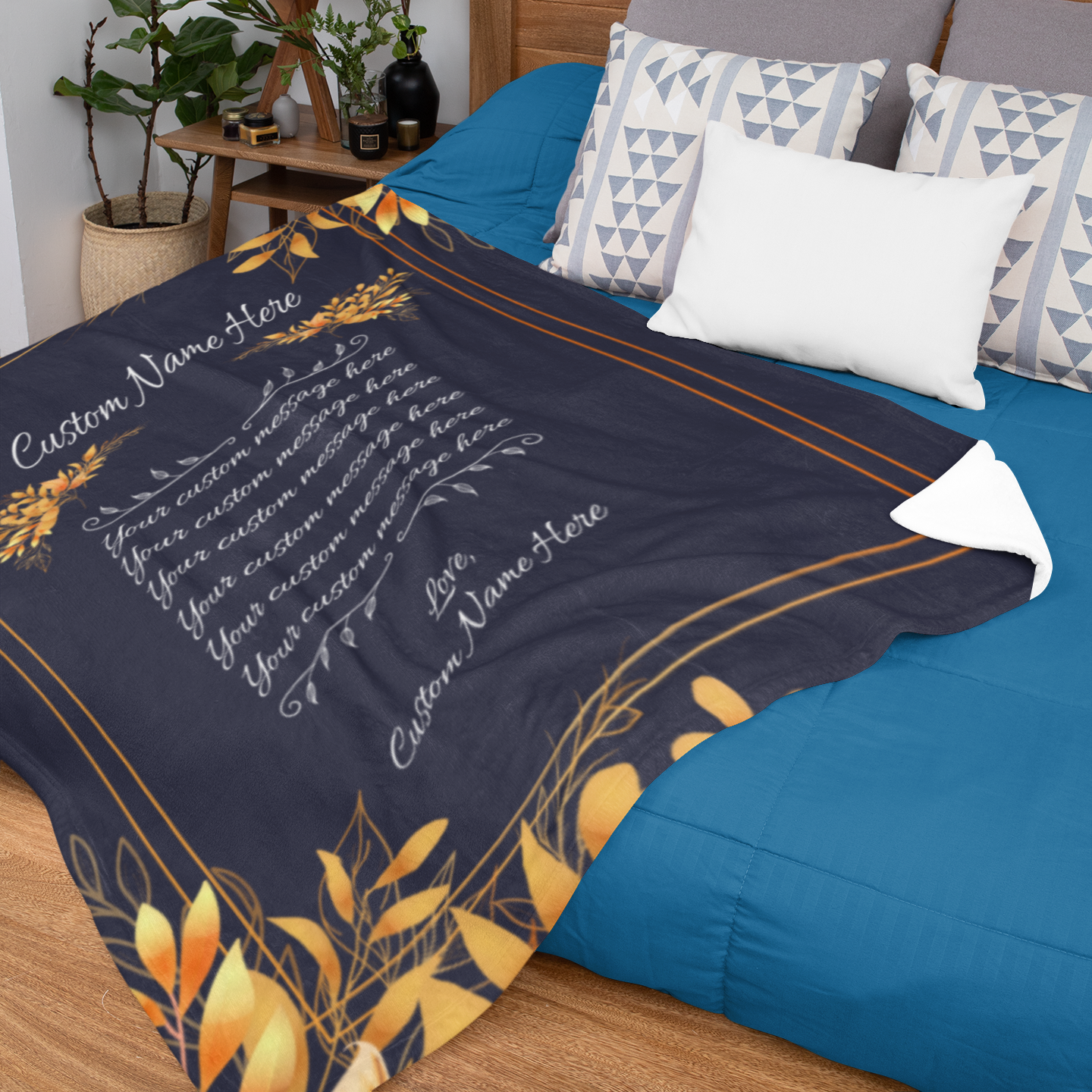 Personalized Note Blanket For Mom: Custom Message Gifts For Mom