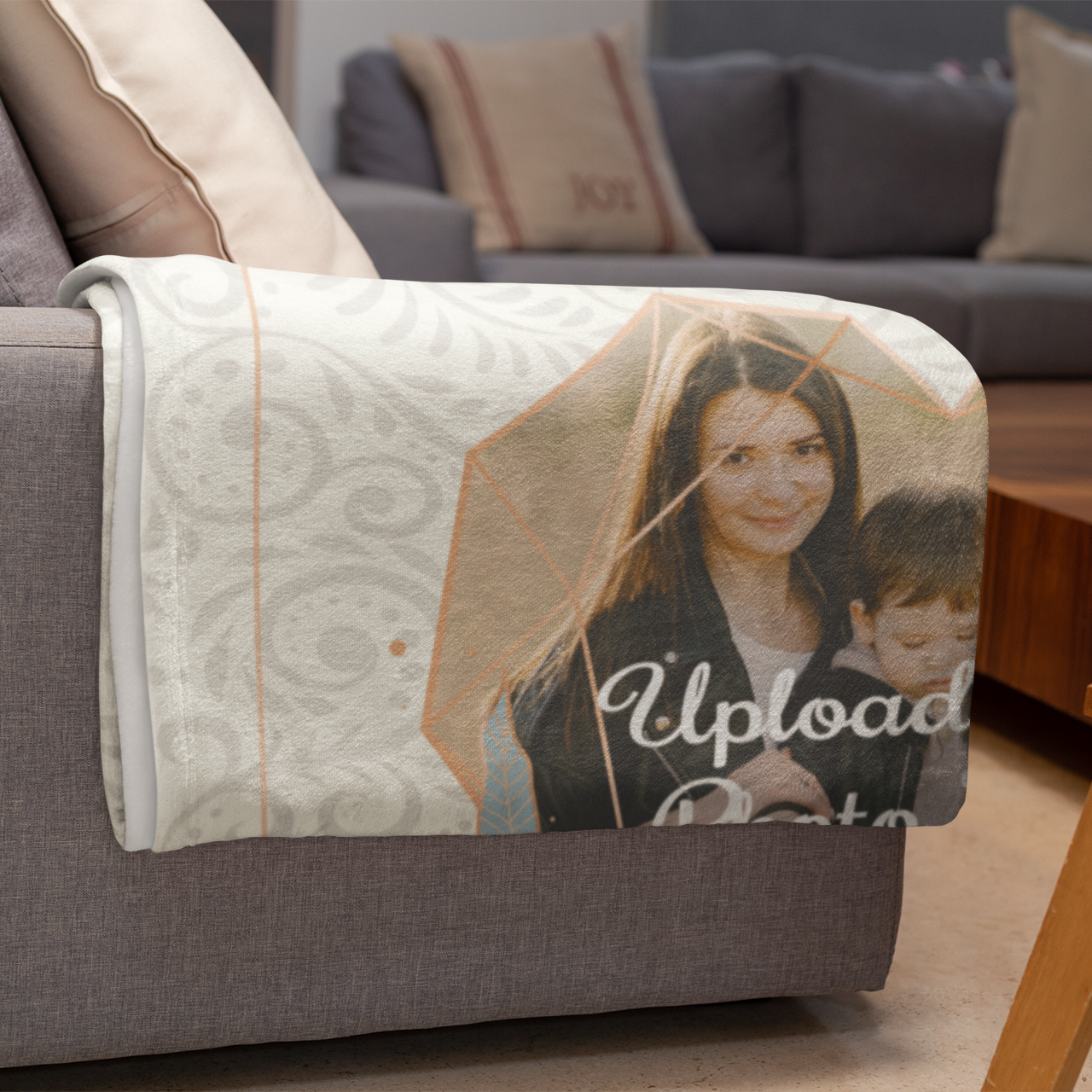 Personalized Photo Blanket for Husband: Custom Letter Husband Gifts Fr -  customoutpost